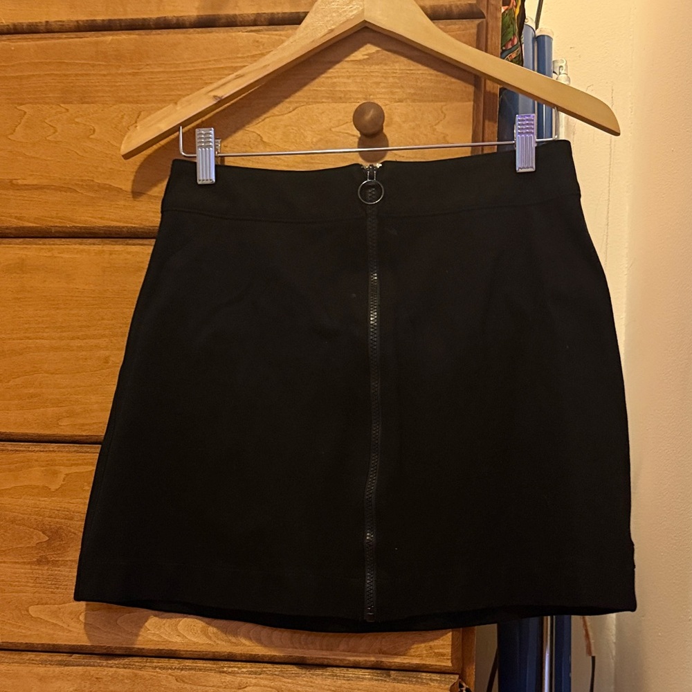 Vintage American Apparel Black A-Line Skirt with Zipper